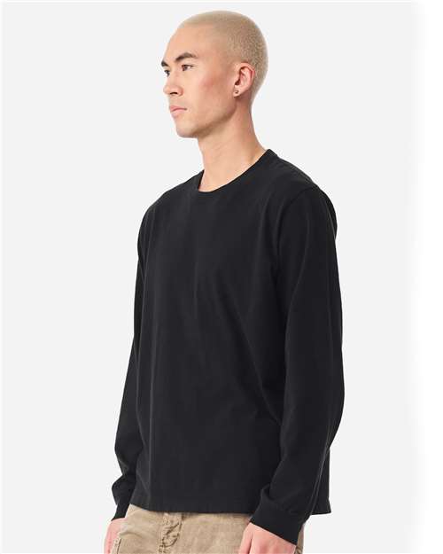 BELLA + CANVAS 4851GD - Unisex Heavyweight Garment-Dyed Long Sleeve Tee - Black