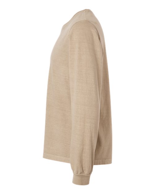 BELLA + CANVAS 4851GD - Unisex Heavyweight Garment-Dyed Long Sleeve Tee - Khaki