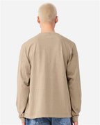 BELLA + CANVAS 4851GD - Unisex Heavyweight Garment-Dyed Long Sleeve Tee - Khaki