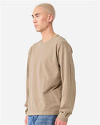 BELLA + CANVAS 4851GD - Unisex Heavyweight Garment-Dyed Long Sleeve Tee - Khaki