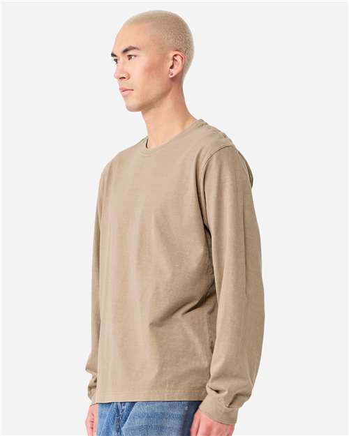 BELLA + CANVAS 4851GD - Unisex Heavyweight Garment-Dyed Long Sleeve Tee - Khaki