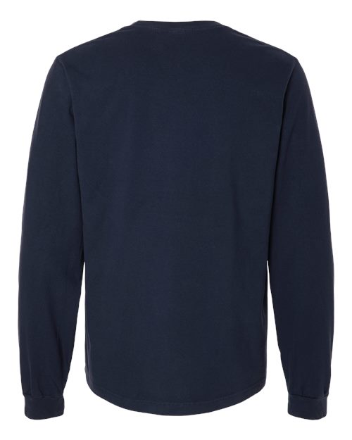 BELLA + CANVAS 4851GD - Unisex Heavyweight Garment-Dyed Long Sleeve Tee - Navy
