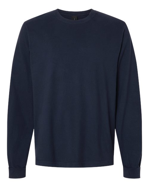 BELLA + CANVAS 4851GD - Unisex Heavyweight Garment-Dyed Long Sleeve Tee - Navy