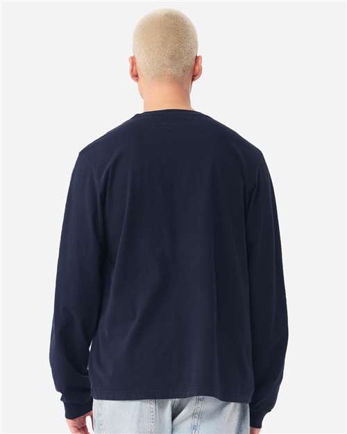 BELLA + CANVAS 4851GD - Unisex Heavyweight Garment-Dyed Long Sleeve Tee - Navy
