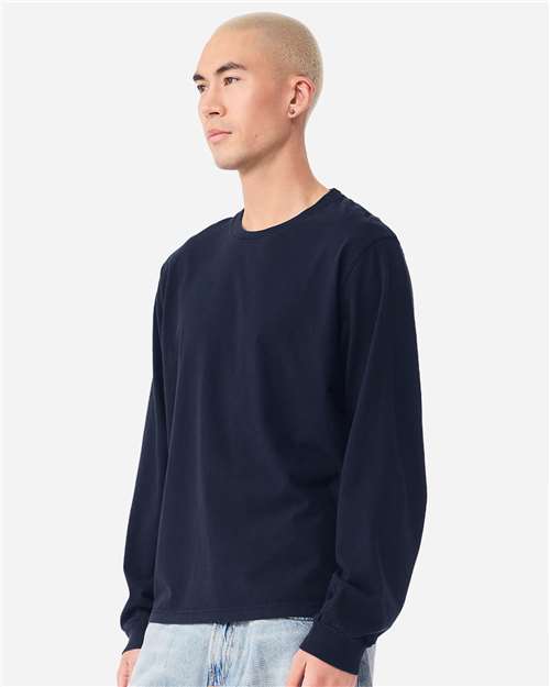 BELLA + CANVAS 4851GD - Unisex Heavyweight Garment-Dyed Long Sleeve Tee - Navy