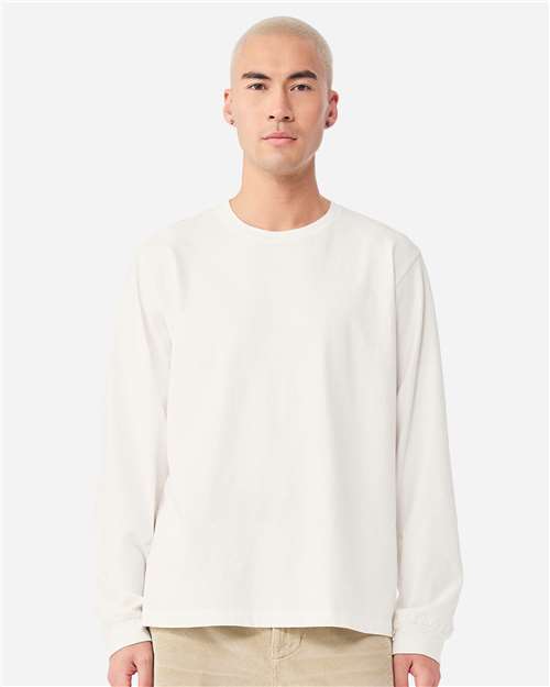 BELLA + CANVAS 4851GD - Unisex Heavyweight Garment-Dyed Long Sleeve Tee - Vintage White