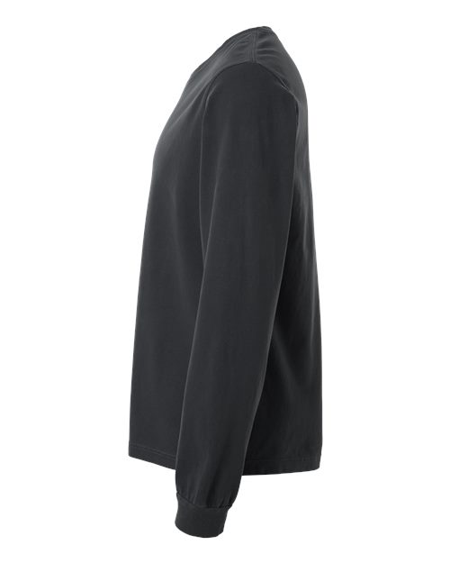 BELLA + CANVAS 4851GD - Unisex Heavyweight Garment-Dyed Long Sleeve Tee - Washed Black
