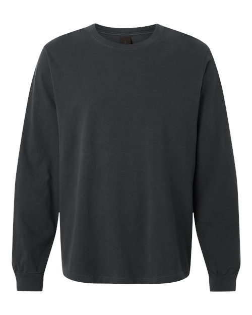 BELLA + CANVAS 4851GD - Unisex Heavyweight Garment-Dyed Long Sleeve Tee - Washed Black