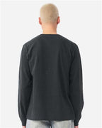 BELLA + CANVAS 4851GD - Unisex Heavyweight Garment-Dyed Long Sleeve Tee - Washed Black