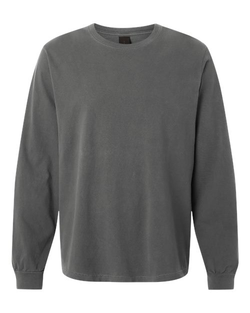 BELLA + CANVAS 4851GD - Unisex Heavyweight Garment-Dyed Long Sleeve Tee - Washed Charcoal
