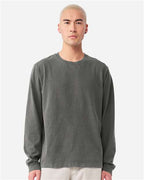 BELLA + CANVAS 4851GD - Unisex Heavyweight Garment-Dyed Long Sleeve Tee - Washed Charcoal