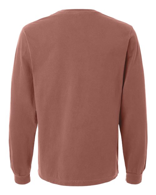 BELLA + CANVAS 4851GD - Unisex Heavyweight Garment-Dyed Long Sleeve Tee - Washed Chestnut