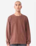BELLA + CANVAS 4851GD - Unisex Heavyweight Garment-Dyed Long Sleeve Tee - Washed Chestnut