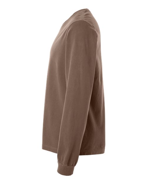 BELLA + CANVAS 4851GD - Unisex Heavyweight Garment-Dyed Long Sleeve Tee - Washed Cocoa
