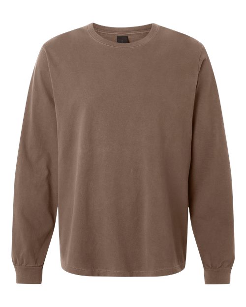 BELLA + CANVAS 4851GD - Unisex Heavyweight Garment-Dyed Long Sleeve Tee - Washed Cocoa