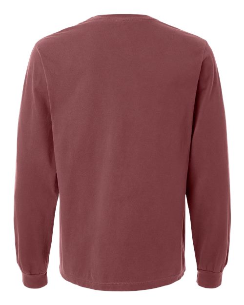 BELLA + CANVAS 4851GD - Unisex Heavyweight Garment-Dyed Long Sleeve Tee - Washed Maroon