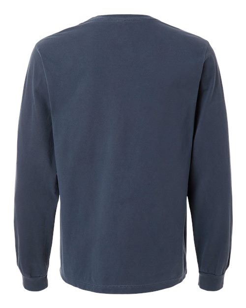 BELLA + CANVAS 4851GD - Unisex Heavyweight Garment-Dyed Long Sleeve Tee - Washed Navy