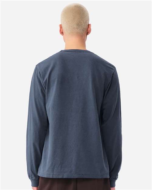 BELLA + CANVAS 4851GD - Unisex Heavyweight Garment-Dyed Long Sleeve Tee - Washed Navy