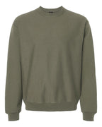 Hanes OG600 - Unisex Beefy® Sweats Premium Heavyweight Crewneck Sweatshirt — Fatigue Green (flat)