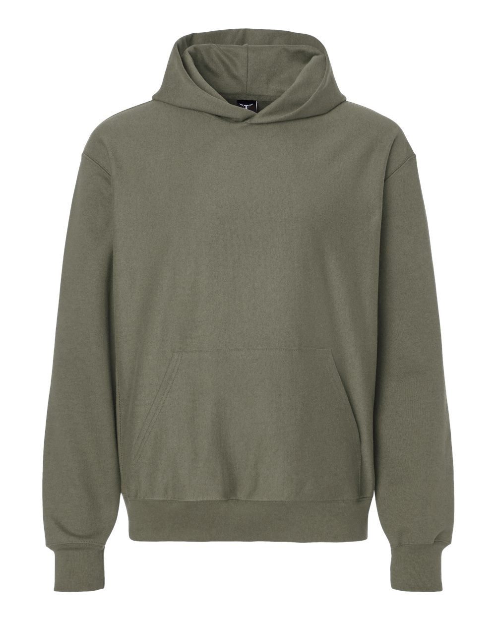 Hanes OG700 - Unisex Beefy® Sweats Premium Heavyweight Hooded Sweatshirt — Fatigue Green (flat)