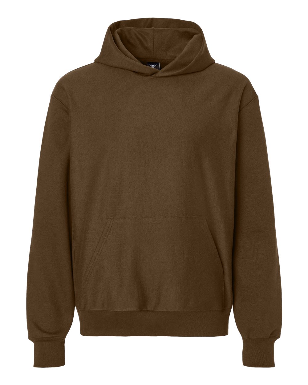 Hanes OG700 - Unisex Beefy® Sweats Premium Heavyweight Hooded Sweatshirt — Army Brown (flat)