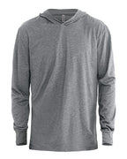 Next Level 6221 - Unisex CVC Hoodie Long Sleeve T-Shirt - Dark Heather Grey