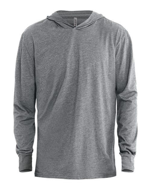 Next Level 6221 - Unisex CVC Hoodie Long Sleeve T-Shirt - Dark Heather Grey