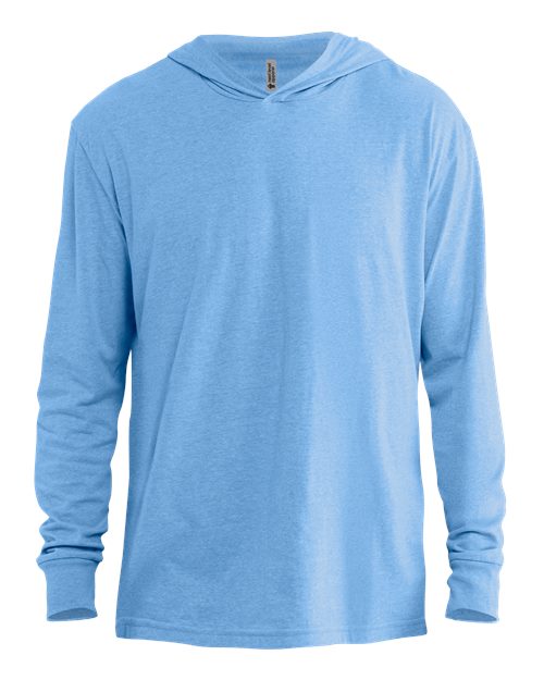 Next Level 6221 - Unisex CVC Hoodie Long Sleeve T-Shirt - Heather Columbia Blue
