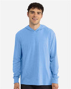 Next Level 6221 - Unisex CVC Hoodie Long Sleeve T-Shirt - Heather Columbia Blue