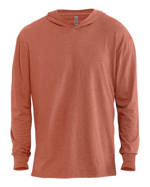 Next Level 6221 - Unisex CVC Hoodie Long Sleeve T-Shirt - Heather Redwood