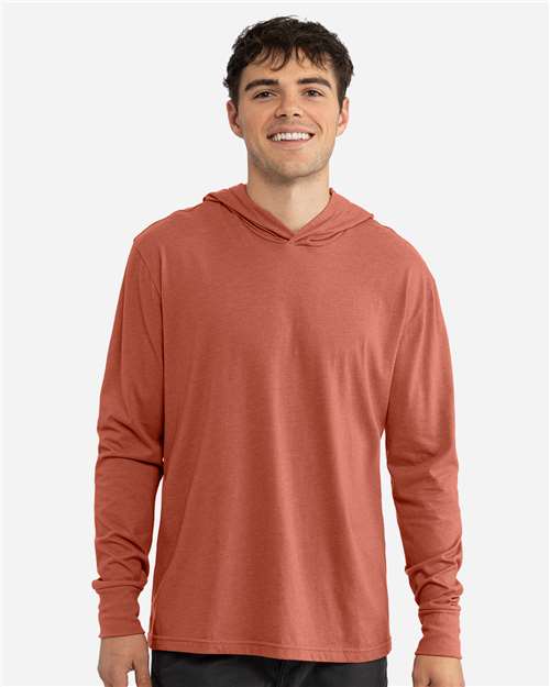 Next Level 6221 - Unisex CVC Hoodie Long Sleeve T-Shirt - Heather Redwood