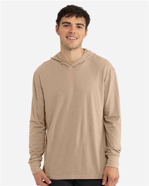 Next Level 6221 - Unisex CVC Hoodie Long Sleeve T-Shirt - Heather Tan
