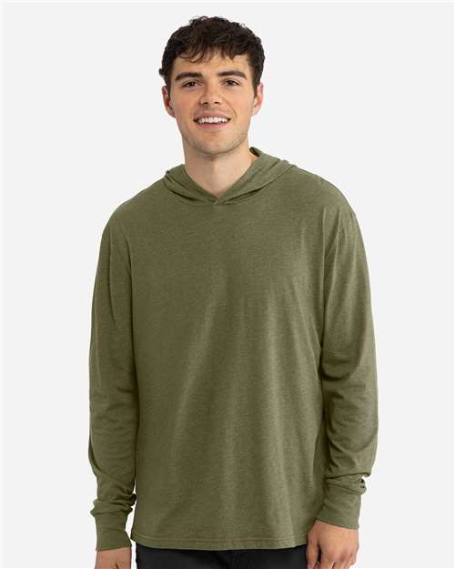 Next Level 6221 - Unisex CVC Hoodie Long Sleeve T-Shirt - Military Green