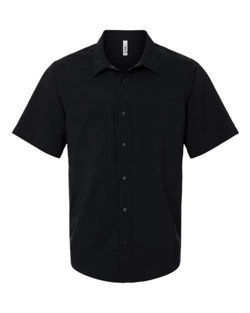 CORE365 CE520 - Men's UltraUVP Shoreline Short Sleeve Staff Shirt - Black