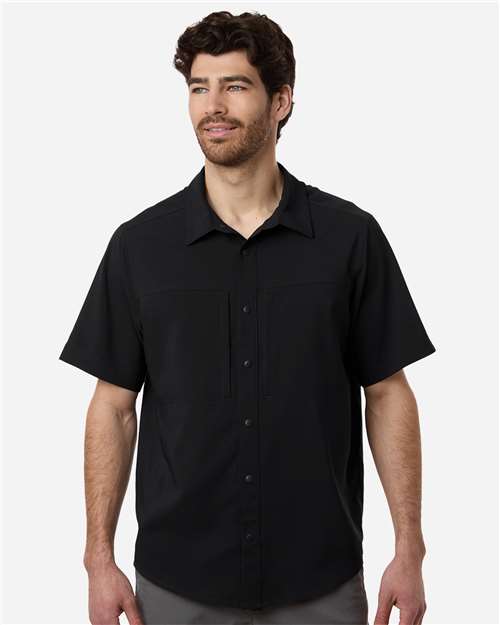 CORE365 CE520 - Men's UltraUVP Shoreline Short Sleeve Staff Shirt - Black