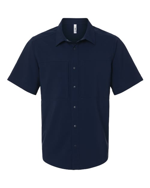 CORE365 CE520 - Men's UltraUVP Shoreline Short Sleeve Staff Shirt - Classic Navy