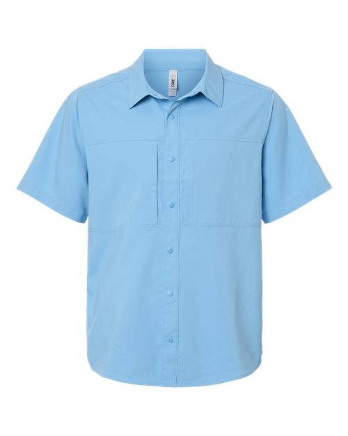 CORE365 CE520 - Men's UltraUVP Shoreline Short Sleeve Staff Shirt - Columbia Blue