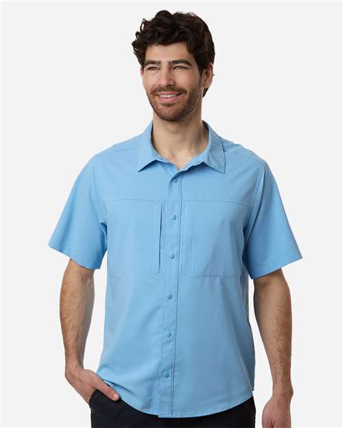 CORE365 CE520 - Men's UltraUVP Shoreline Short Sleeve Staff Shirt - Columbia Blue