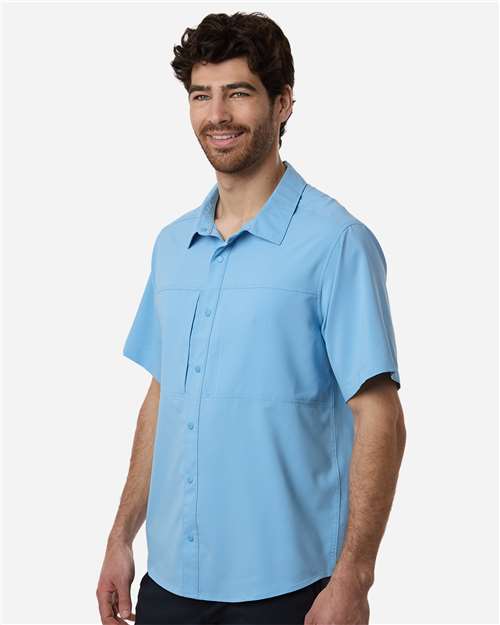 CORE365 CE520 - Men's UltraUVP Shoreline Short Sleeve Staff Shirt - Columbia Blue