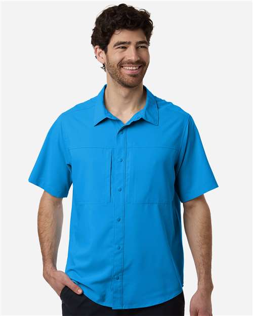 CORE365 CE520 - Men's UltraUVP Shoreline Short Sleeve Staff Shirt - Electric Blue