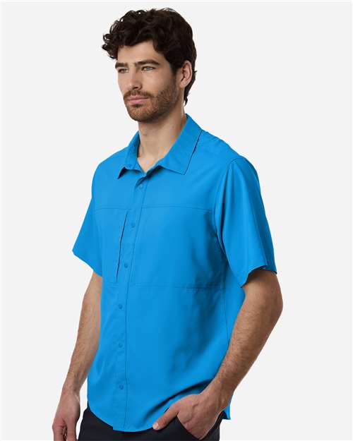 CORE365 CE520 - Men's UltraUVP Shoreline Short Sleeve Staff Shirt - Electric Blue