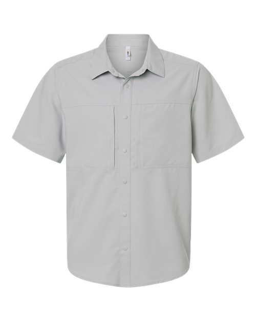 CORE365 CE520 - Men's UltraUVP Shoreline Short Sleeve Staff Shirt - Platinum