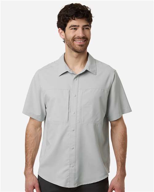 CORE365 CE520 - Men's UltraUVP Shoreline Short Sleeve Staff Shirt - Platinum