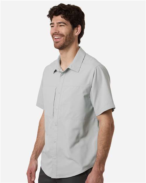 CORE365 CE520 - Men's UltraUVP Shoreline Short Sleeve Staff Shirt - Platinum