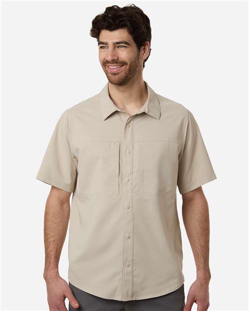 CORE365 CE520 - Men's UltraUVP Shoreline Short Sleeve Staff Shirt - Stone