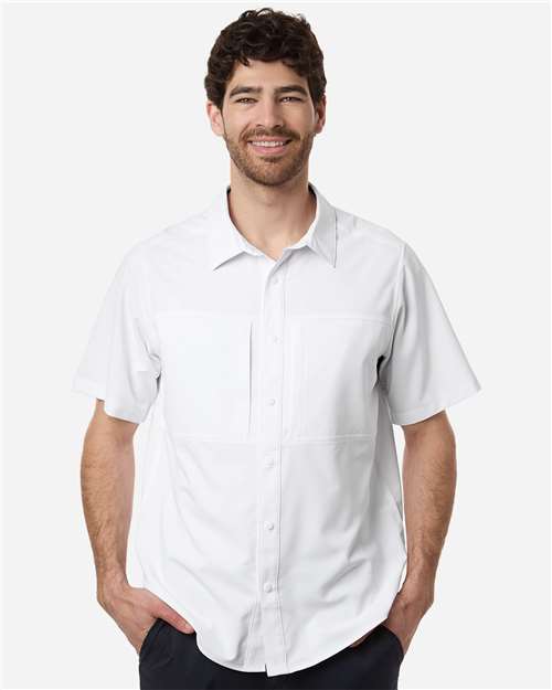 CORE365 CE520 - Men's UltraUVP Shoreline Short Sleeve Staff Shirt - White