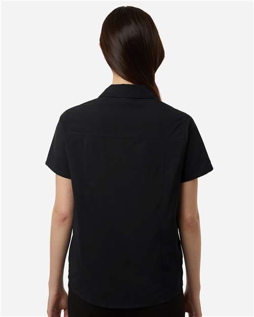 CORE365 CE520W - Women's UltraUVP Shoreline Short Sleeve Staff Shirt - Black