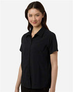 CORE365 CE520W - Women's UltraUVP Shoreline Short Sleeve Staff Shirt - Black
