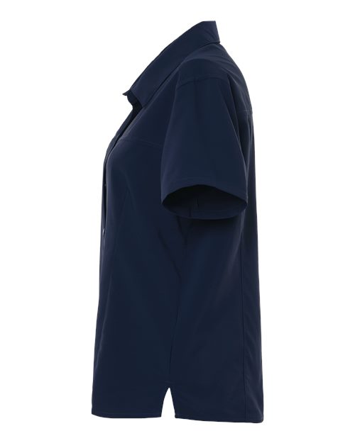 CORE365 CE520W - Women's UltraUVP Shoreline Short Sleeve Staff Shirt - Classic Navy