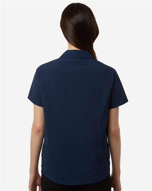 CORE365 CE520W - Women's UltraUVP Shoreline Short Sleeve Staff Shirt - Classic Navy